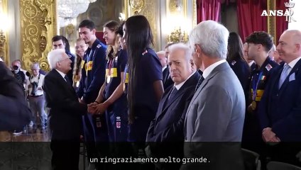 Mattarella alle azzurre e agli azzuri del volley, "formidabili"