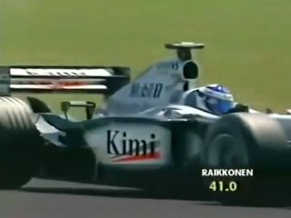 F1 – Kimi Räikkönen (McLaren Mercedes V10) lap in qualifying – France 2002