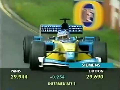 F1 – Jenson Button (Renault V10) lap in qualifying – Australia 2002