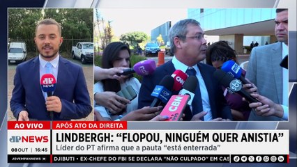 Lindbergh Farias sobre PL da Anistia: “Flopou, ninguém quer”