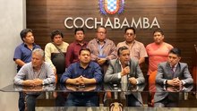El Secretario de Gobernabilidad, Gustavo Camargo, brinda una conferencia de prensa