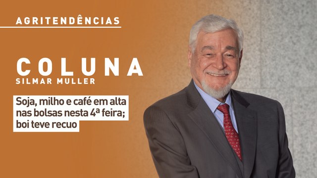 Soja, milho e café em alta nas bolsas nesta 4ª feira; boi teve recuo