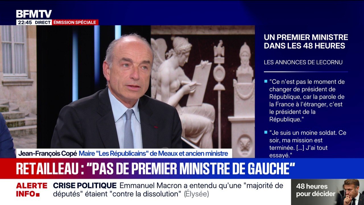 Pour Jean-François Copé, maire LR de Meaux et ancien ministre, Emmanuel Macron est "un colosse aux pieds d'argile"