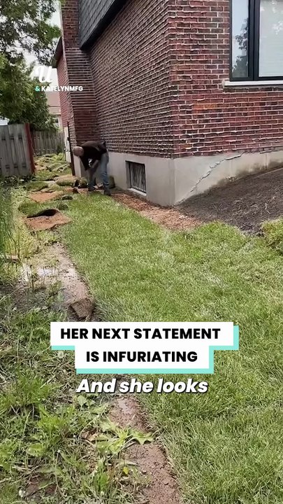 She didn't expect us to do this to her lawn... 😡