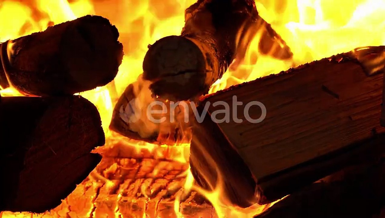 Firewood is Burning in the Stove the Furnace is Full of Burning Wood the Evening is By the Fireplace