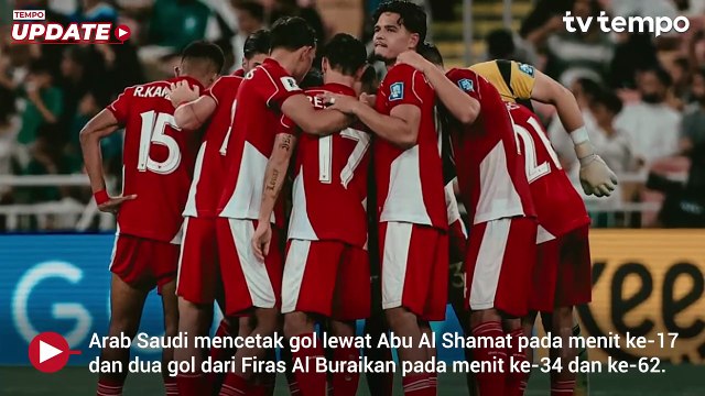 Hasil Kualifikasi Piala Dunia 2026: Timnas Indonesia Kalah 2-3 dari Arab Saudi