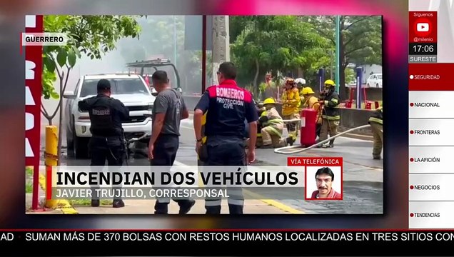 En Guerrero, incendian dos vehículos en zona turística pese a la presencia de la Guardia Nacional