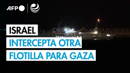 Israel intercepta una nueva flotilla para Gaza