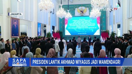 Momen Presiden Prabowo Lantik Akhmad Wiyagus Jadi Wamendagri di Istana Kepresidenan | SAPA PAGI
