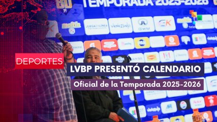 LVBP  presentó calendario oficial de la temporada 2025-2026 DEPORTES EDICIÓN CENTRAL 08-10-2025