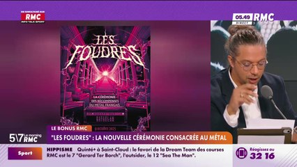 Le bonus RMC : "Les foudres", la nouvelle cérémonie consacrée au métal - 09/10