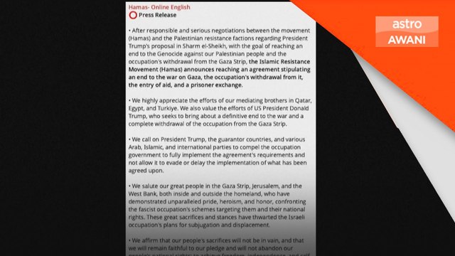 Hamas optimis tamatkan perang Gaza melalui rundingan damai