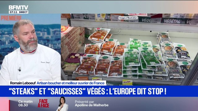 Les produits végétaux restent des légumes qui sont ultra transformés , souligne Romain Leboeuf, artisan boucher