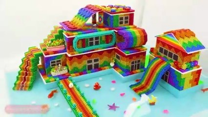 Amazing Build -🌊 Floating Magnet Ball Hotel Underground For Goldfish | Magnet Satisfying