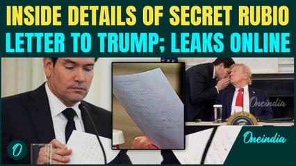 Gaza War Ends by Rubio's Immediate Handwritten Note during White House Round-Table-Images Out Online