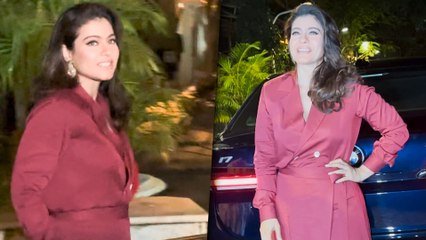 DDLJ Queen Kajol Spotted In Style During Her Casual Nightout In Mumbai's Bandra