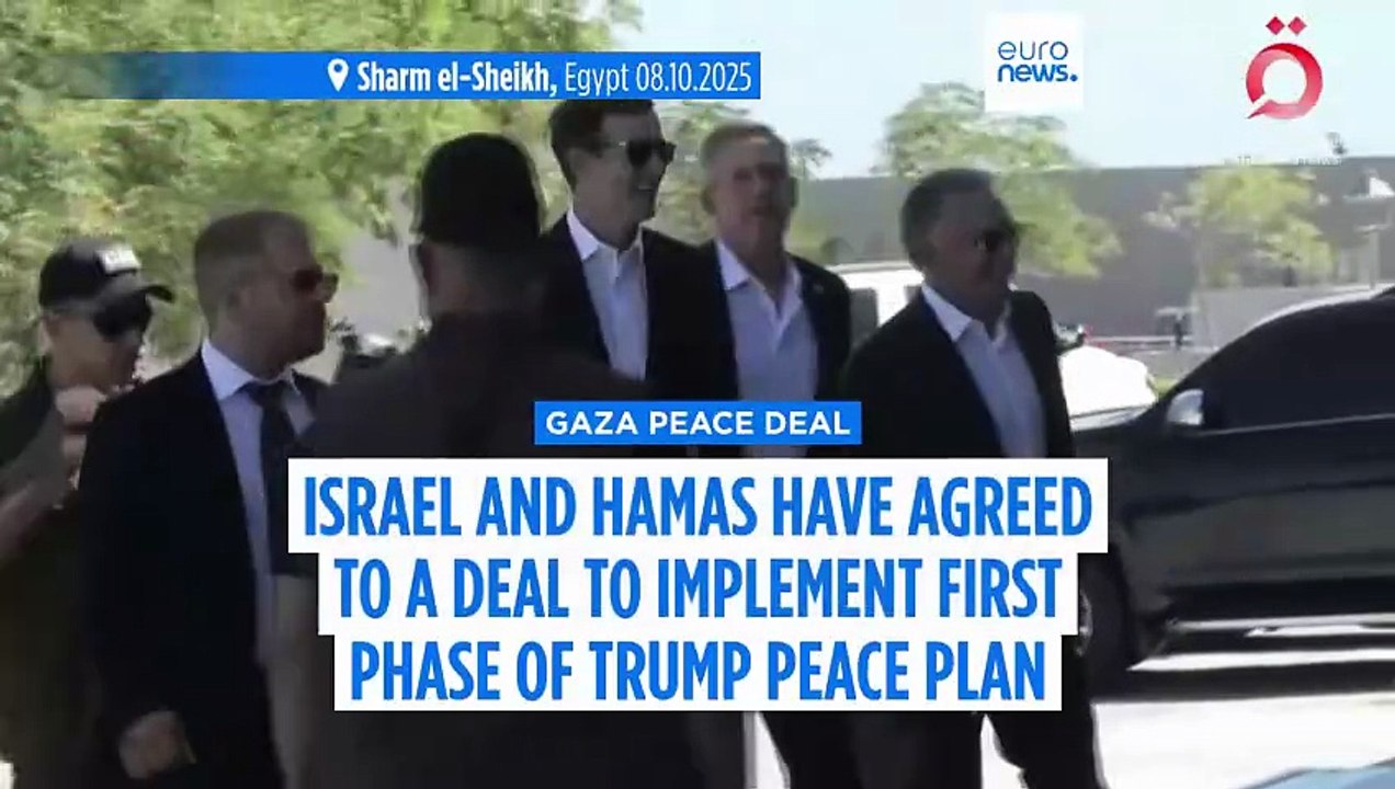 Israel and Hamas have reached a deal to implement the first phase of Gaza peace plan, Trump says
