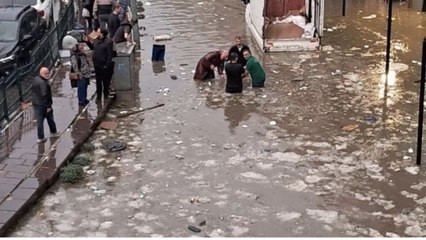 Karadeniz Ereğli’de sağanak ve dolu etkili oldu