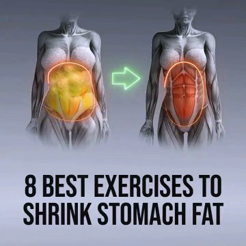 8 Best Exercises to Burn Belly Fat Fast | Flatten Your Stomach Naturally