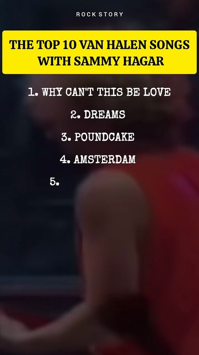 Here are the top 10 Van Halen Songs with Sammy Hagar
