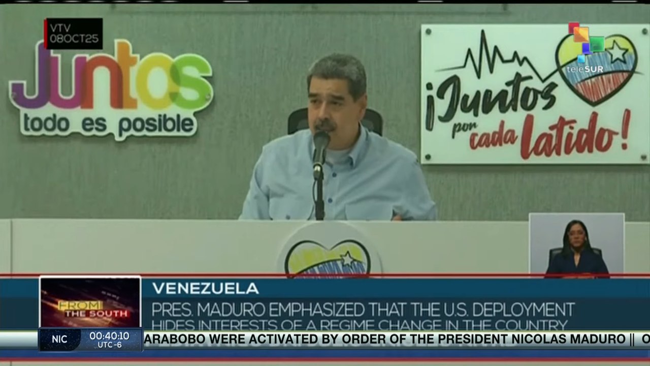 Venezuela: Pres. Maduro says U.S. deployment hides regime change agenda