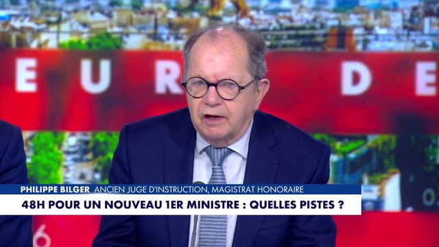 Philippe Bilger estime qu’un Premier ministre technique «n’aurait aucun sens, tout est politique»