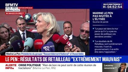 Marine Le Pen affirme que « LFI combat la Ve République », tandis que le RN "la défend"