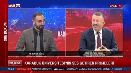 Fatih Kırışık, Karabük Üniversitesi'nde hangi konularda çalışmalar yapılıyor anlattı.