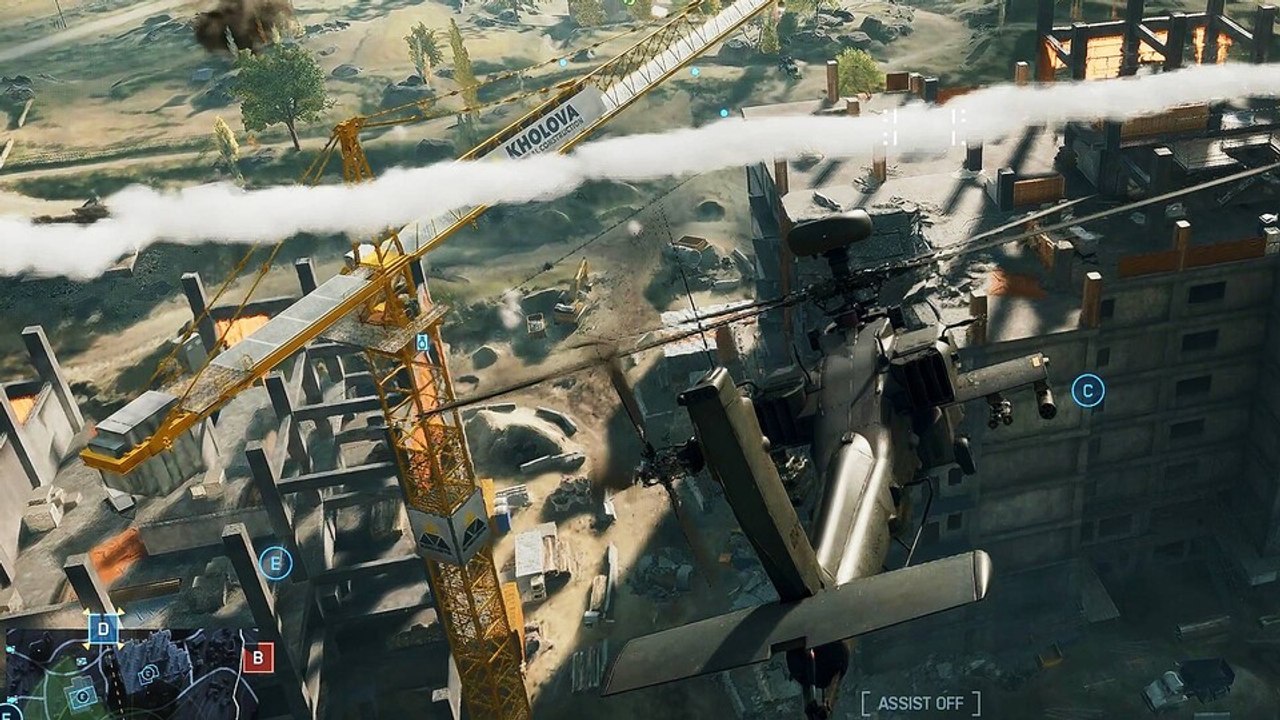 Die zerstörung von battlefield 6 ist einfach spektakulär: wir bringen den kran auf mirak valley zu boden
