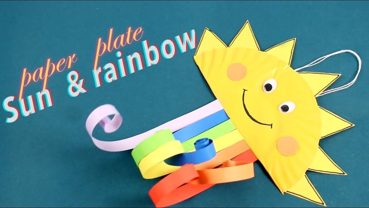 How To Make Paper Plate Sun & Rainbow | Paper Plate Hacks + More Home Decorating Ideas