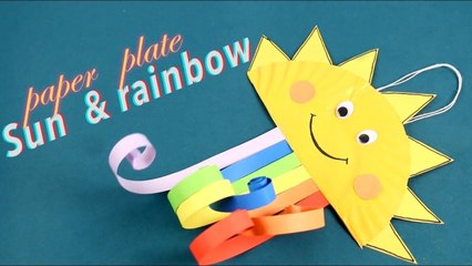 How To Make Paper Plate Sun & Rainbow | Paper Plate Hacks + More Home Decorating Ideas