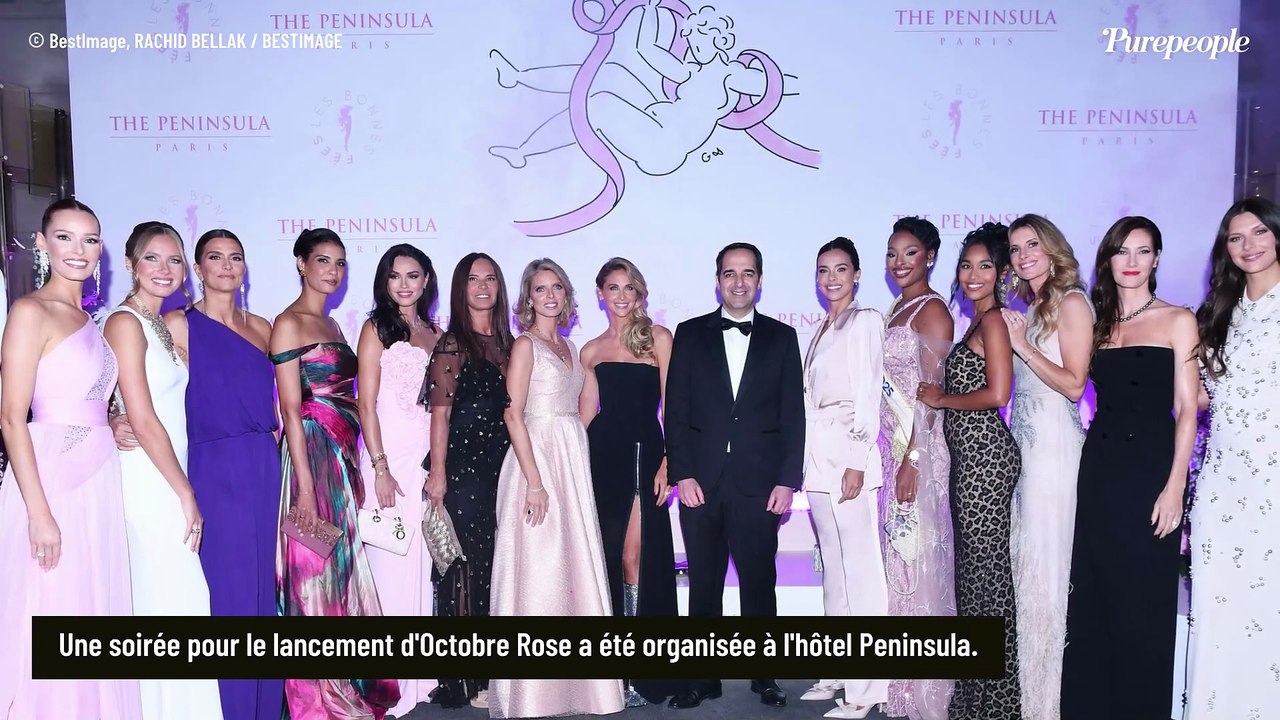 ON Y ÉTAIT. Marine Lorphelin, Camille Cerf, Eric Antoine et sa femme Gennifer, ancienne Miss également... de nombreuses stars réunies pour une soirée d'exception au Peninsula