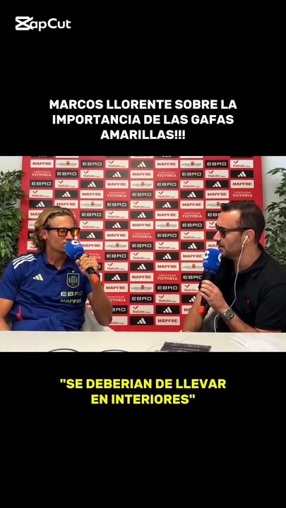 Marcos Llorente sobre la importancia de utilizar las gafas amarillas, en el Partidazo de Cope-#f