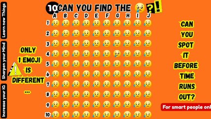 Can you find the different emoji? (P.14) ? 😢