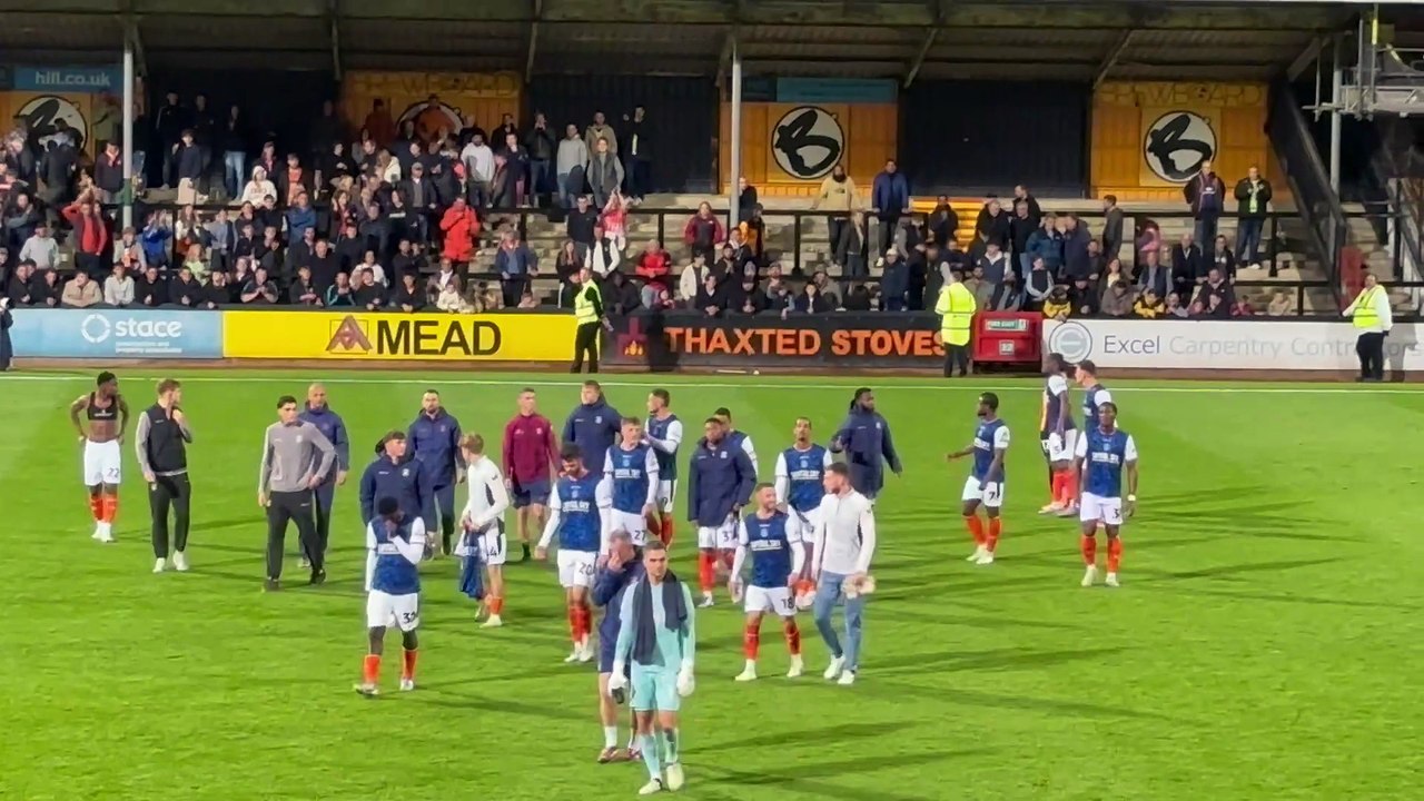 Luton fans applaud Pelly Ruddock Mpanzu