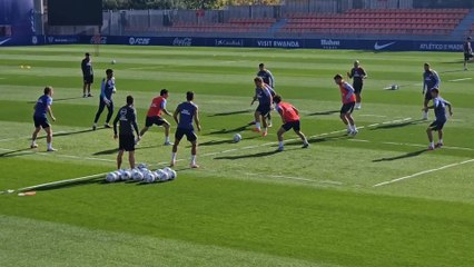 El Atlético, listo para su amistoso frente al Inter