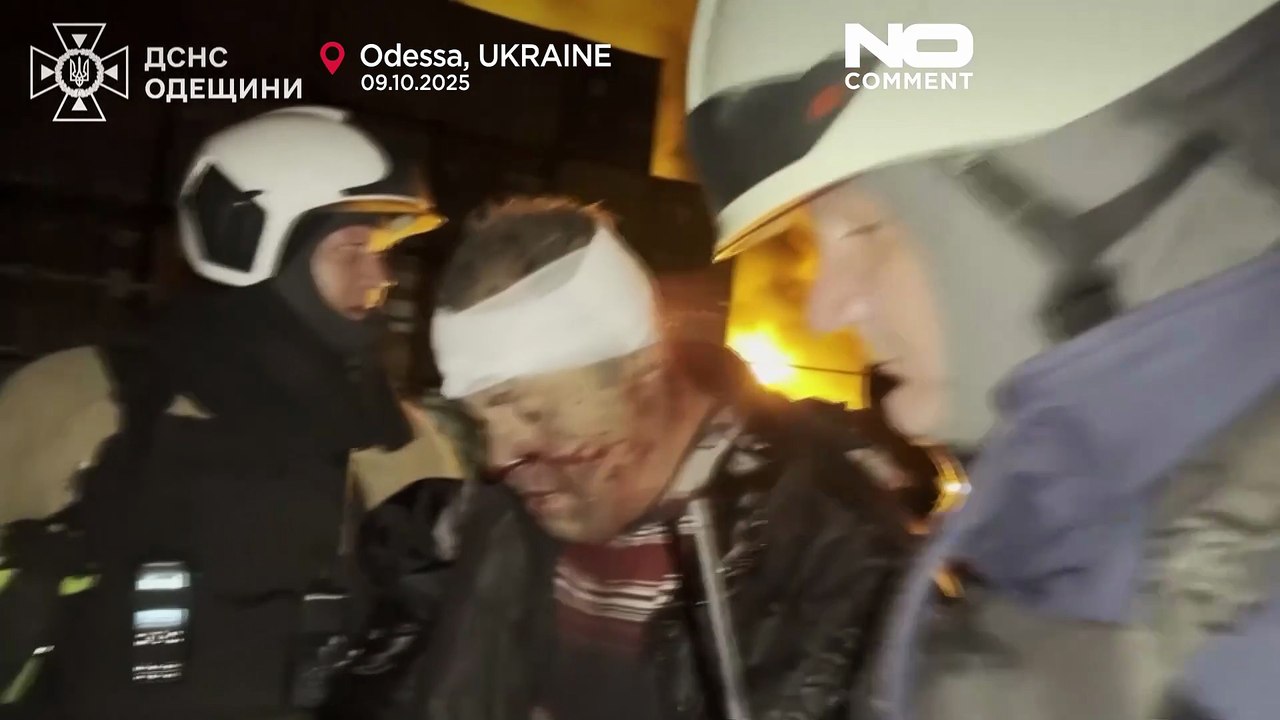 Fünf Verletzte bei russischem Drohnenangriff lösen Großbrand in Region Odessa aus