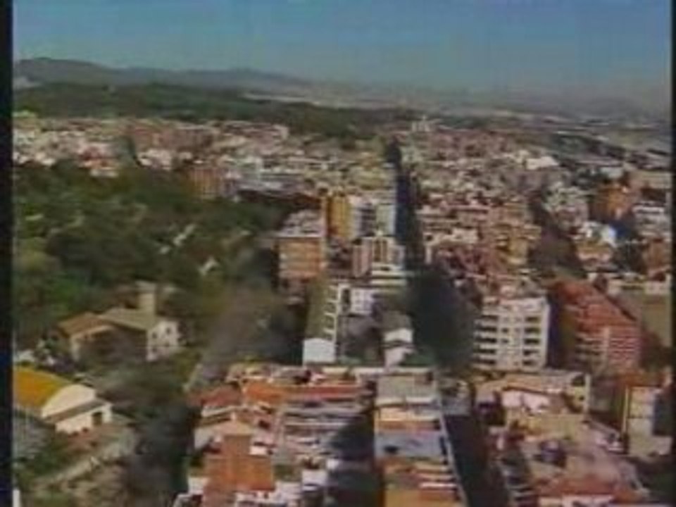 vue aerienne de castelldefels