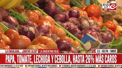 El precio de las frutas y las verduras experimentó subas... ¡de hasta el 26%!