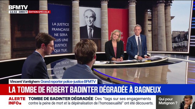 La tombe de Robert Badinter dégradée dans le cimetière de Bagneux
