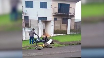 Vídeo mostra Policial Madril prendendo ladrões com cabos furtados