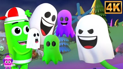 Cinq Petits Fantômes 👻 | Chanson d’Halloween | Comptine pour Enfants | Zebra Française - Nursery Rhymes