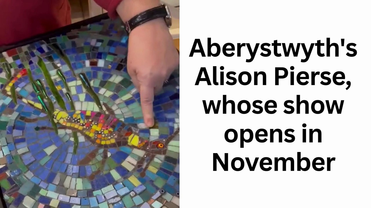 Aberystwyth's Alison Pierse will open mosaic exhibition at MOMA Machynlleth