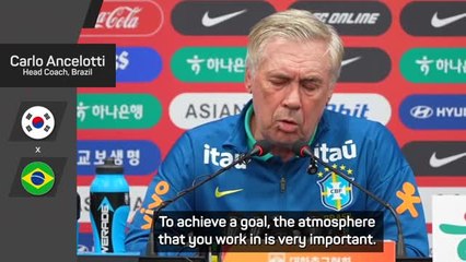 Ancelotti wants Brazil to have the best team in the world, not the best player