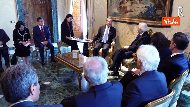 Mattarella riceve Ministro Esteri Cina Wang Yi al Quirinale