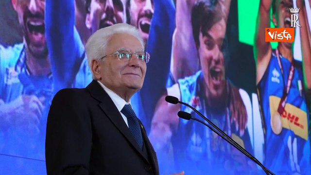 Mattarella riceve le nazionali di volley: Siete stati formidabili