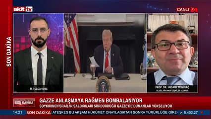 Prof. Dr. Hüsamettin İnaç: "Gazze anlaşmaya rağmen bombalanıyor"