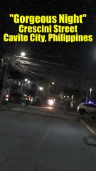 Gorgeous Night on Crescini Street in Cavite City, Philippines