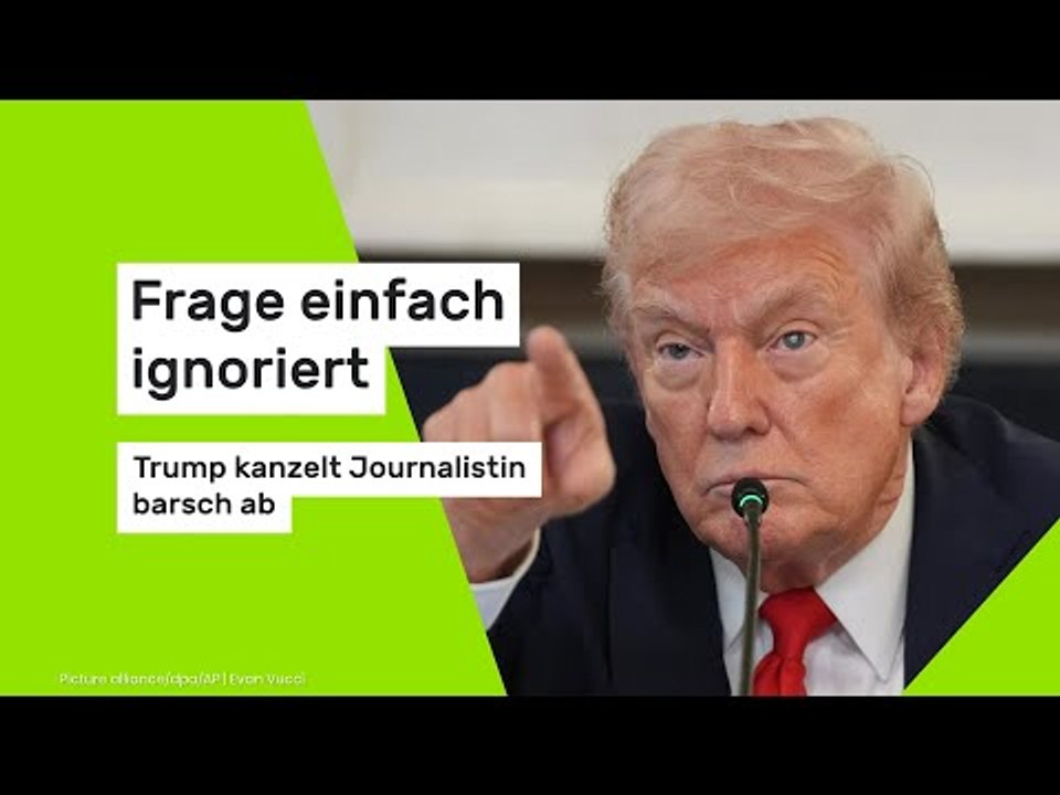 Frage einfach ignoriert - Trump kanzelt Journalistin barsch ab