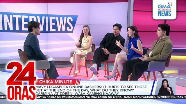 Mavy Legaspi sa online bashers - It hurts to see those but at the end of the day, what do they know?; Carmina at Zoren - Wala kaming kaaway | 24 Oras